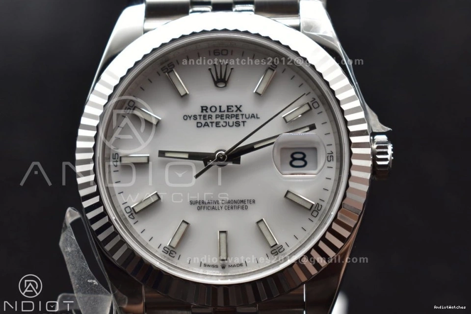 Supportive Stick WF 41 Dial Steel 904L 1:1 SS Bracelet 649 Best A White Jubilee SS Edition Datejust on 0914
